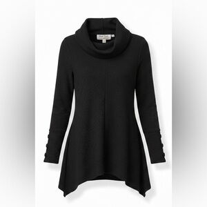 New York Laundry Black Tunic Top